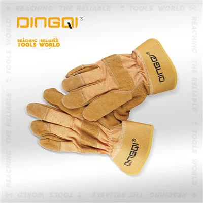 Medvilninės karščiui atsparios suvirinimo darbo pirštinės